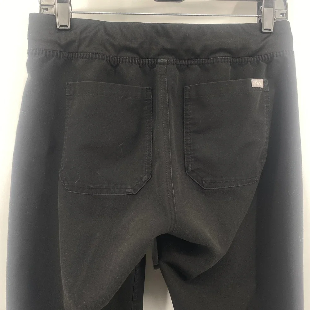 FIGS Scrub Pants Mens S/P Black Technical Collection Drawstring Straight